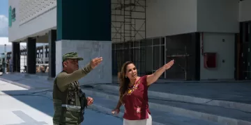 Supervisa Mara Lezama obras de la estación del Tren Maya en Chetumal