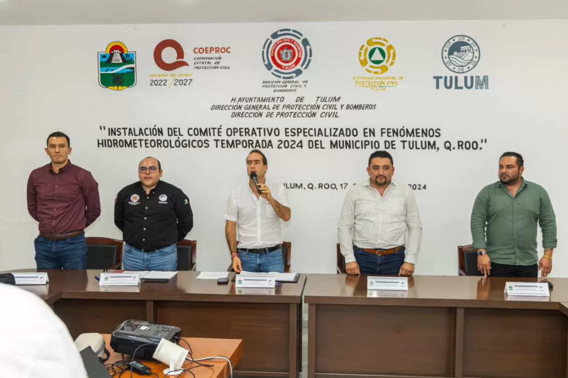 Tulum ya tiene Comité Especializado en Fenómenos Hidrometeorológicos