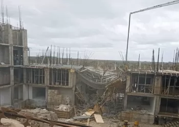 Clausuran por derrumbe de techo hotel en construcción en Tulum