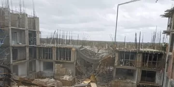Clausuran por derrumbe de techo hotel en construcción en Tulum