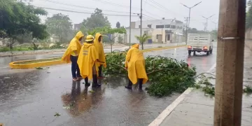 Encharcamientos y fallas en servicio de electricidad afectaciones en Isla Mujeres provocó ‘Beryl’