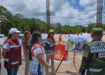 Mara Lezama supervisa avance de la “Puerta al Mar” en Carrillo Puerto