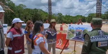 Mara Lezama supervisa avance de la “Puerta al Mar” en Carrillo Puerto