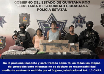 Tres narcomenudistas detenidos con dos armas de fuego