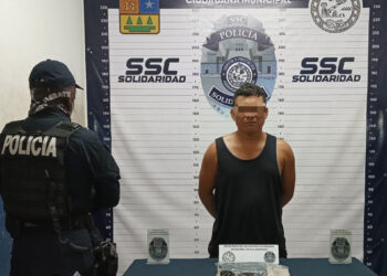 Detenido con arma en Playa del Carmen