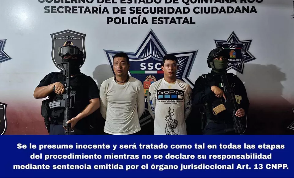 Detenidos en Cancún dos presuntos narcomenudistas