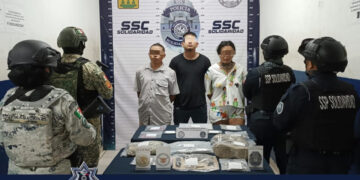 Tres detenidos con drogas y un arma de fuego en un auto robado 