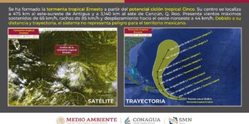 Se forma en el Atlántico la tormenta tropical "Ernesto"