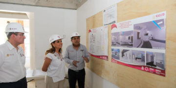Mara Lezama supervisa el avance de la Sala de Hemodinamia de Chetumal
