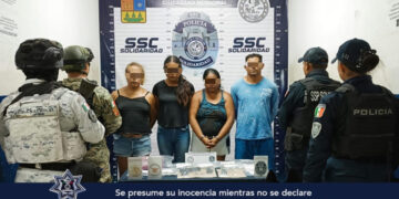 Aseguran en In House a 4 presuntos narcomenudistas