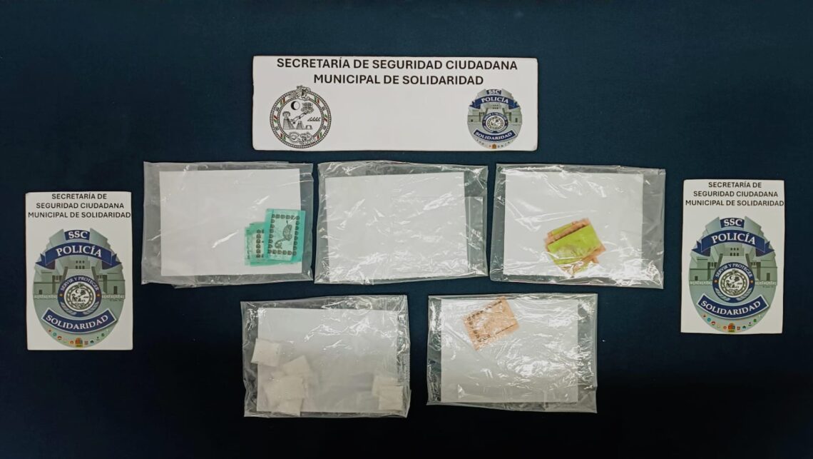 Encuentran droga en la Quinta Avenida de Playa del Carmen