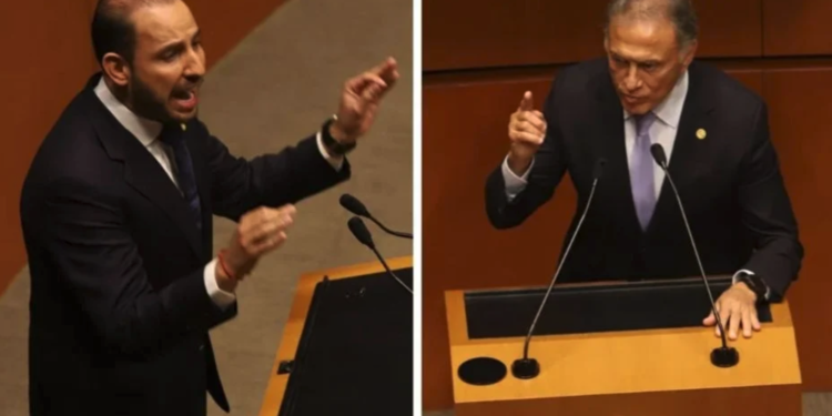 Yunes Linares y Marko Cortés protagonizan tenso debate en el Senado por la reforma judicial