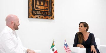 Se reúne Mara Lezama con el nuevo cónsul de Estados Unidos en Mérida