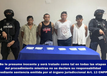 Cuatro narcomenudistas detenidos con droga