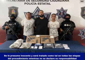 Tres narcomenudistas detenidos en la zona hotelera de Cancún
