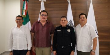 Se reúnen diputados con Julio César Gómez Torres, Secretario de Seguridad Ciudadana