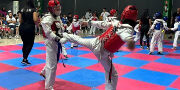 Gran participación en Dual Meet de Tae Kwon Do en el Sindicato de taxistas de Cancún