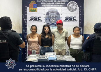 Cuatro detenidos cuando intercambiaban droga en Villas del Sol