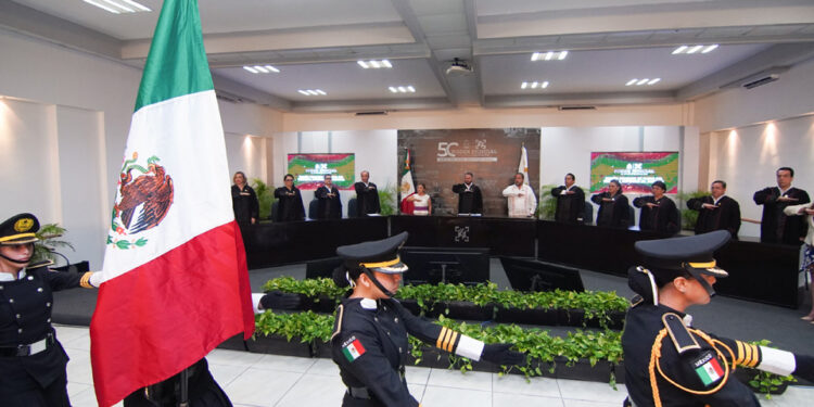 Conmemora Poder Judicial el 50 aniversario de su instalación