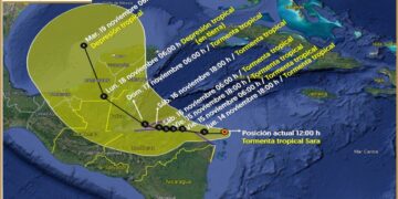 "Sara" se intensifica y pone en alerta a Quintana Roo