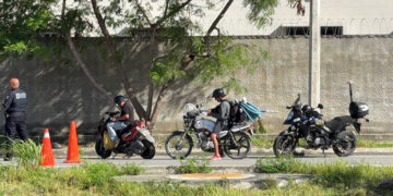 Implementan operativo de seguridad para motociclistas en Av. 135 de Cancún