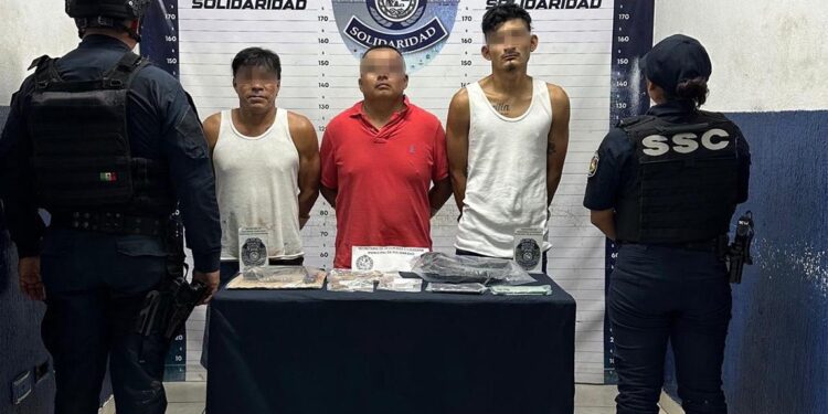 Detienen a tres hombres por tentativa de homicidio en Playa del Carmen