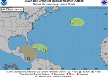 Se forman más zonas de baja presión con probabilidad de desarrollo ciclónico