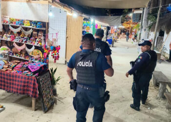 Realizan operativo de seguridad para turistas y locales en Holbox
