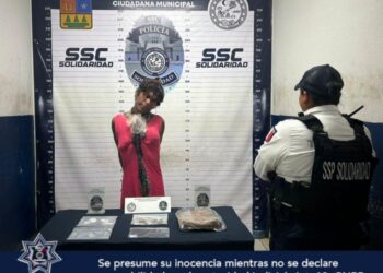 Detenido en Playa del Carmen en posesión de presuntos narcóticos