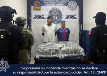 Dos detenidos en Playa del Carmen con 20 kilos de narcóticos