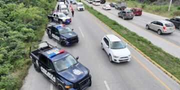 El “Operativo Blindaje Riviera Maya” refuerza seguridad en la vía Playa-Tulum