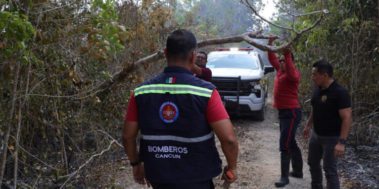 Bomberos de Cancún emiten recomendaciones para la Temporada de Incendios