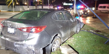 Colisión en la avenida Luis Donaldo Colosio