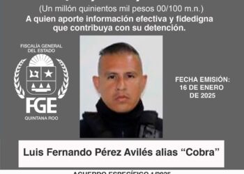 Cae primer expolicía de Tulum vinculado a desapariciones forzadas: ofrecían 1.5 millones de pesos por su captura