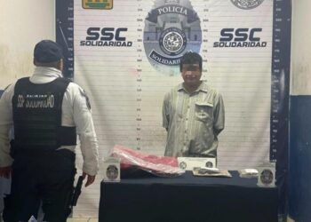 Detienen a un hombre en Playa del Carmen con arma de fuego y cartuchos útiles
