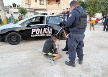 Intentan linchar a un presunto ladrón en el fraccionamiento Villas Otoch de Cancún