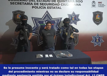 Detenido en la Zona Hotelera de Cancún por delitos contra la salud