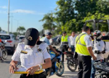 Sigue en Cancún operativo de seguridad para motociclistas