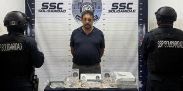 Detenido en filtro de seguridad con un pistola y 233 cartuchos
