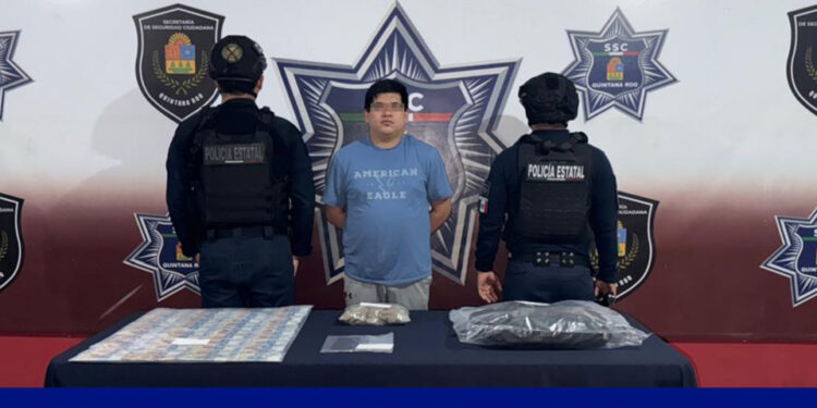 Es detenido en Tulum un presunto narcomenudista