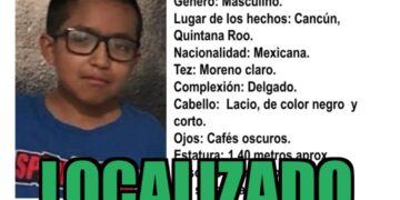 Localizan sano y salvo a menor en Benito Juárez