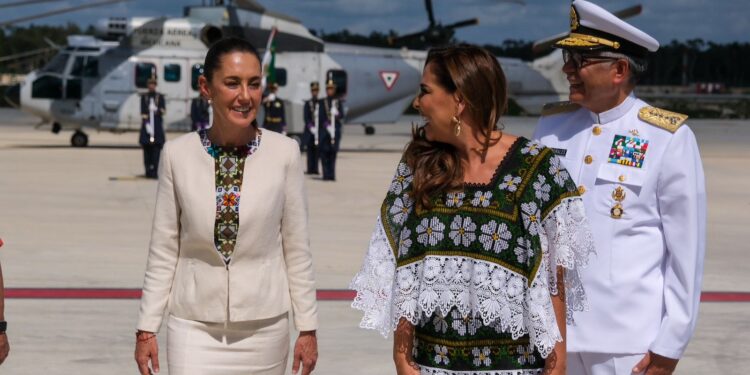 Reafirma Mara Lezama respaldo a Claudia Sheinbaum con la Fuerza Aérea Mexicana