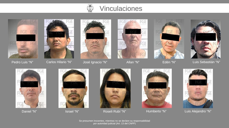 Fiscalía vincula a proceso a 11 personas por violencia familiar en Quintana Roo