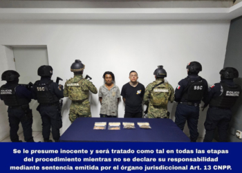 Detenidos en Cozumel cuando manipulaban drogas 