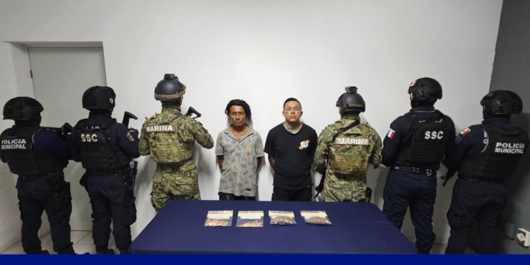 Detenidos en Cozumel cuando manipulaban drogas 