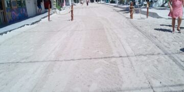Avanza la rehabilitación de las calles en Holbox