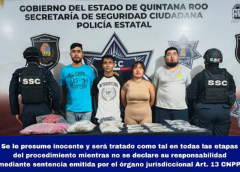 Una mujer y tres hombres detenidos con más de 200 dosis de drogas