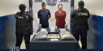Capturan una pareja con arma y 271 dosis de droga en Playa del Carmen