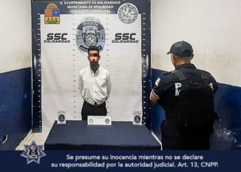 Hombre detenido en Playa del Carmen tras enfrentarse a la policía
