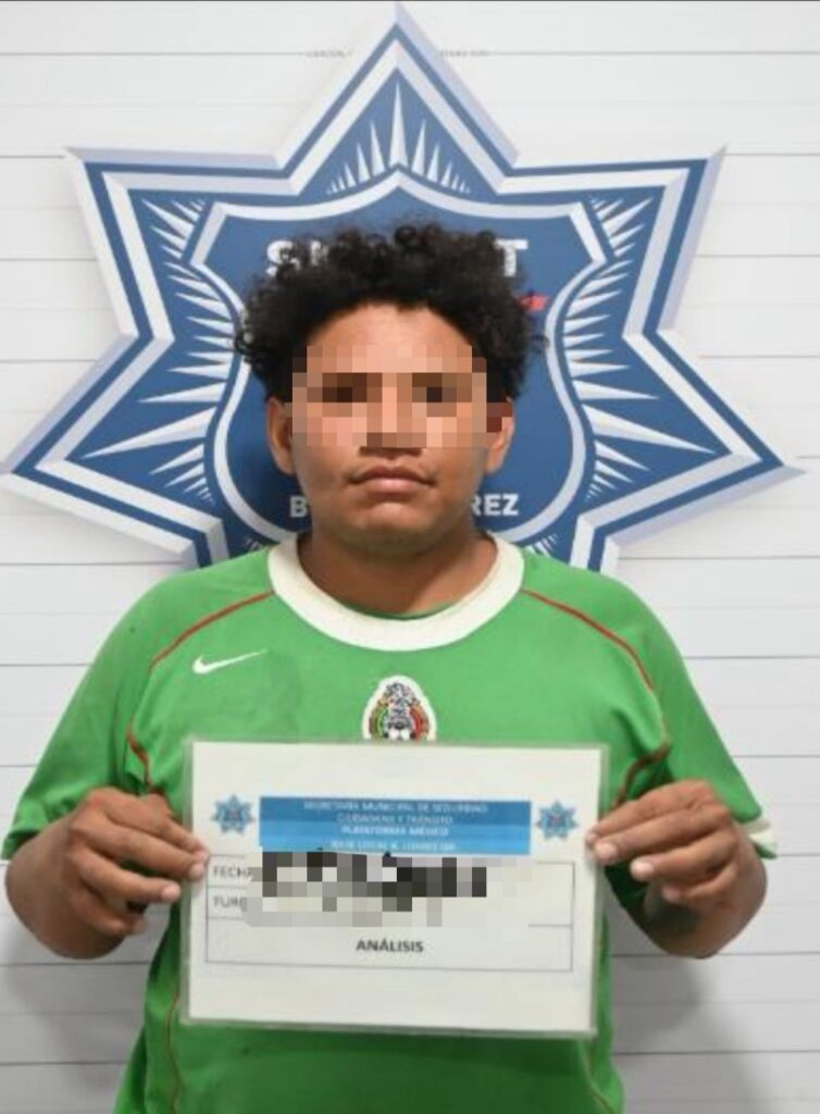 Ebrio escandaloso y desobediente, detenido